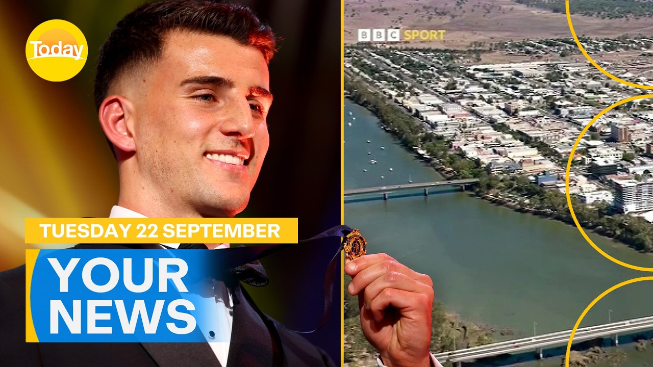 Nick Daicos wins Brownlow Medal; BBC under fire over croc mistake | Today Show Australia