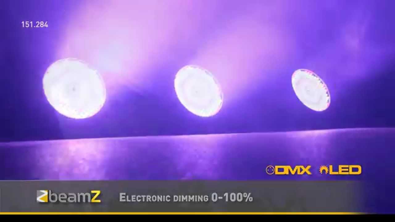 BEAMZ FlatPAR 186x 10mm RGBW LEDs DMX IRC 151.284