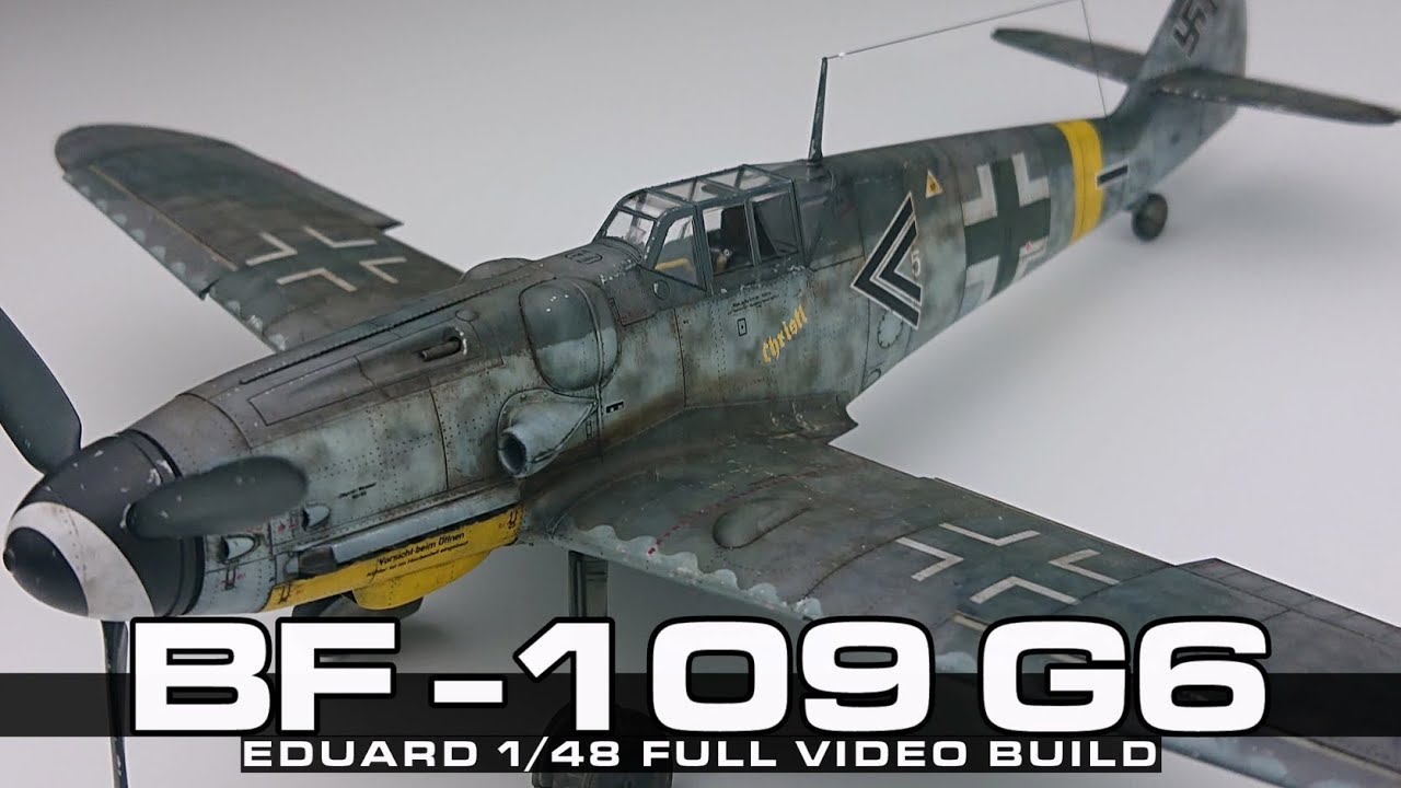 EDUARD 1/48 BF-109 G6 full video build