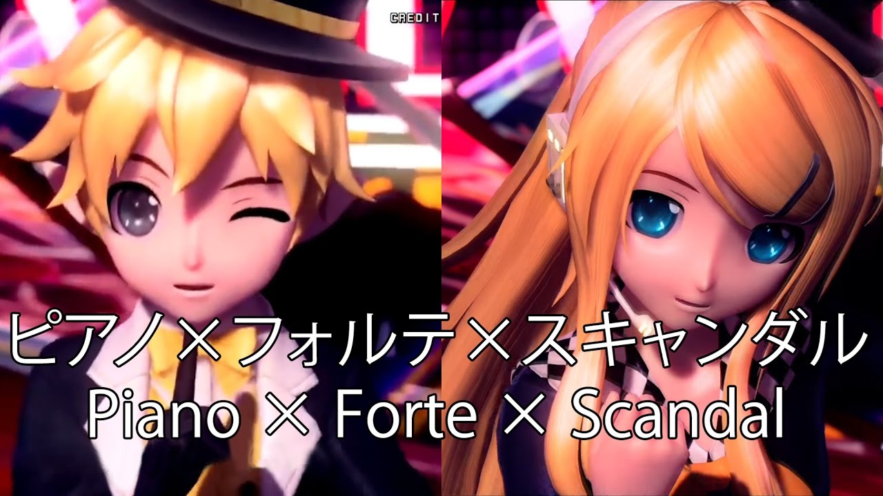【Kagamine Rin V4X & Len V4X】Piano × Forte × Scandal【PDA FT】