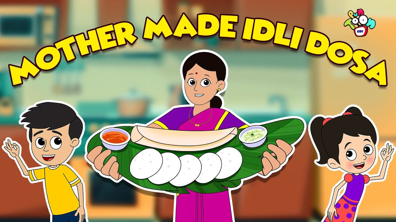 Mummy Made Idli Dosa | South Indian Food | Animated Stories | English Cartoon | PunToon Kids