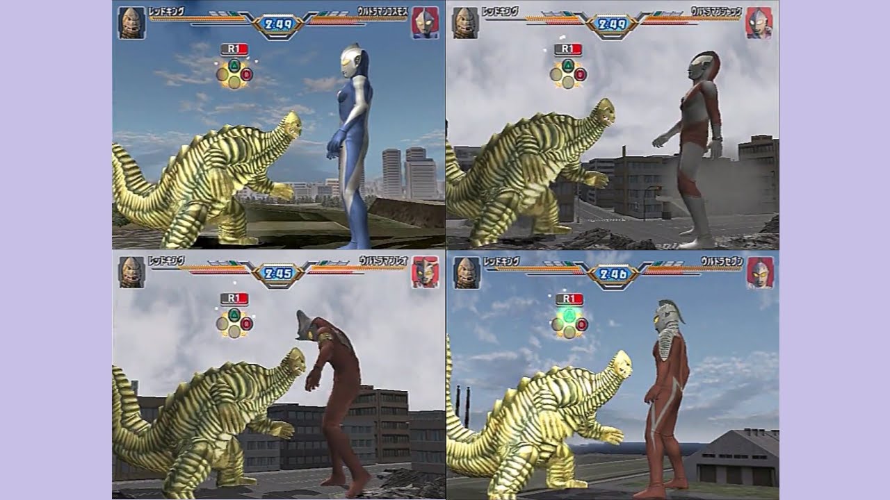 ウルトラマンFE3　あっという間に倒されるウルトラマン（CPU）対レッドキング　UltramanFE3