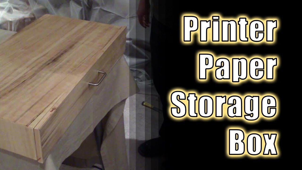 Building a Printer Paper Storage Drawer