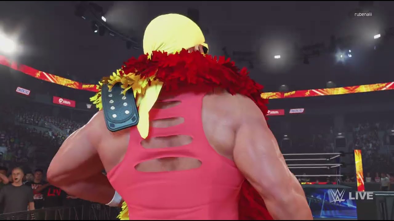 Doing Hulk Hogan against Andre the Giant In 2K 25, WWE.