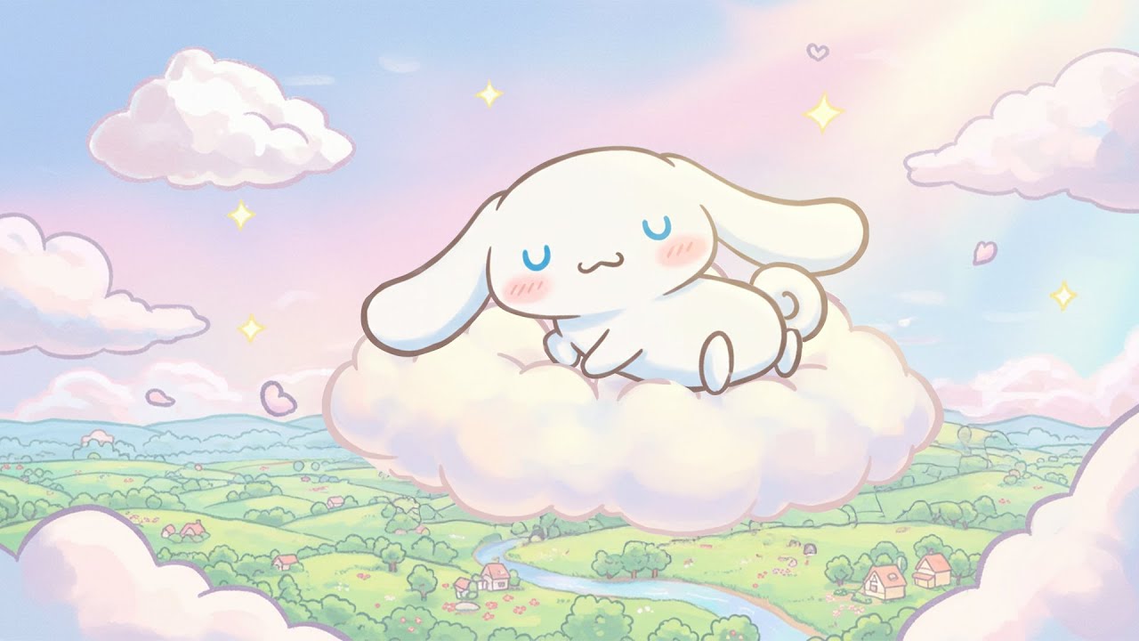 Fall Asleep With Cinnamoroll 🌙💤 Relaxing Melodies for a Relaxed Mind & Focused Studying