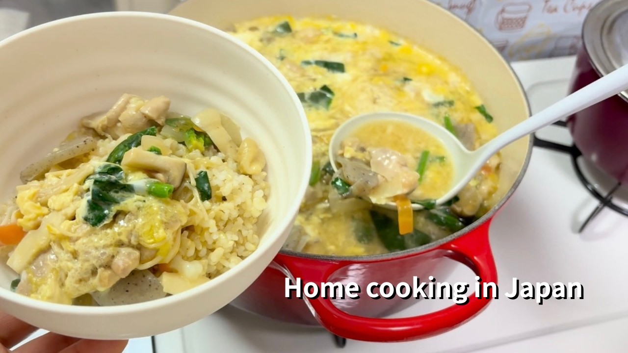 Home cooking in Japan | Oyakodon-style dinner
