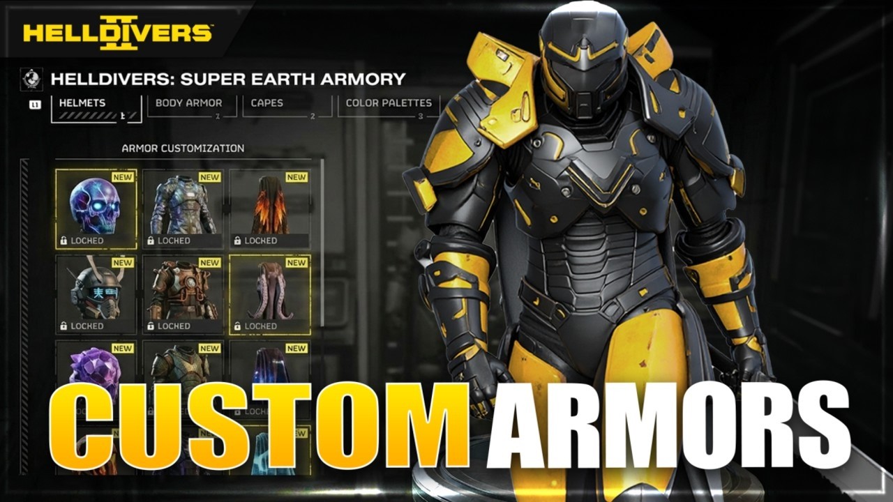 Helldivers 2 New Update Reveals Armor & Helmet Customization