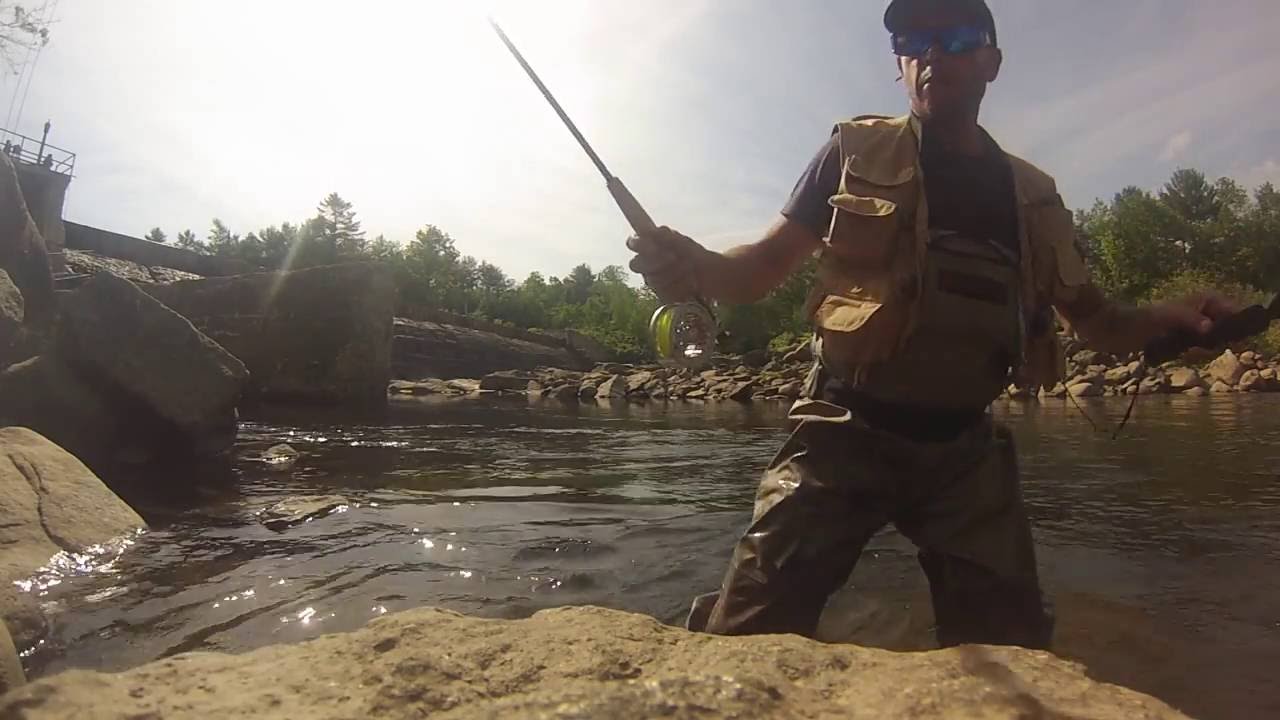 Pesca al hilo ninfa Ammonoosuc river EEUU