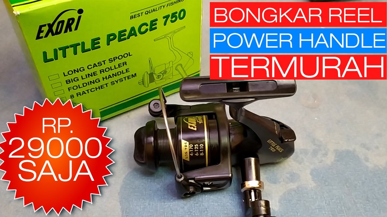 Unboxing Reel Exori Termurah Sudah Power Handle ( Screw In Handle )