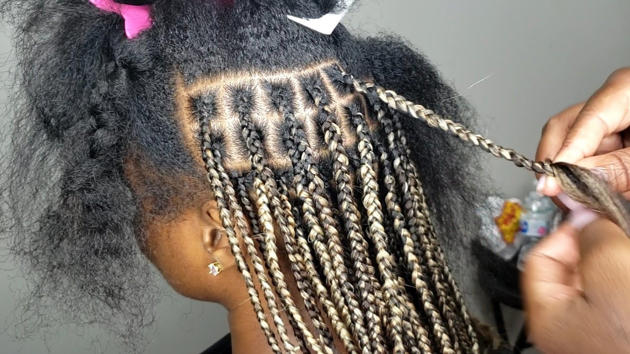 Small Knotless Box Braids Ombre @IrenesBraids
