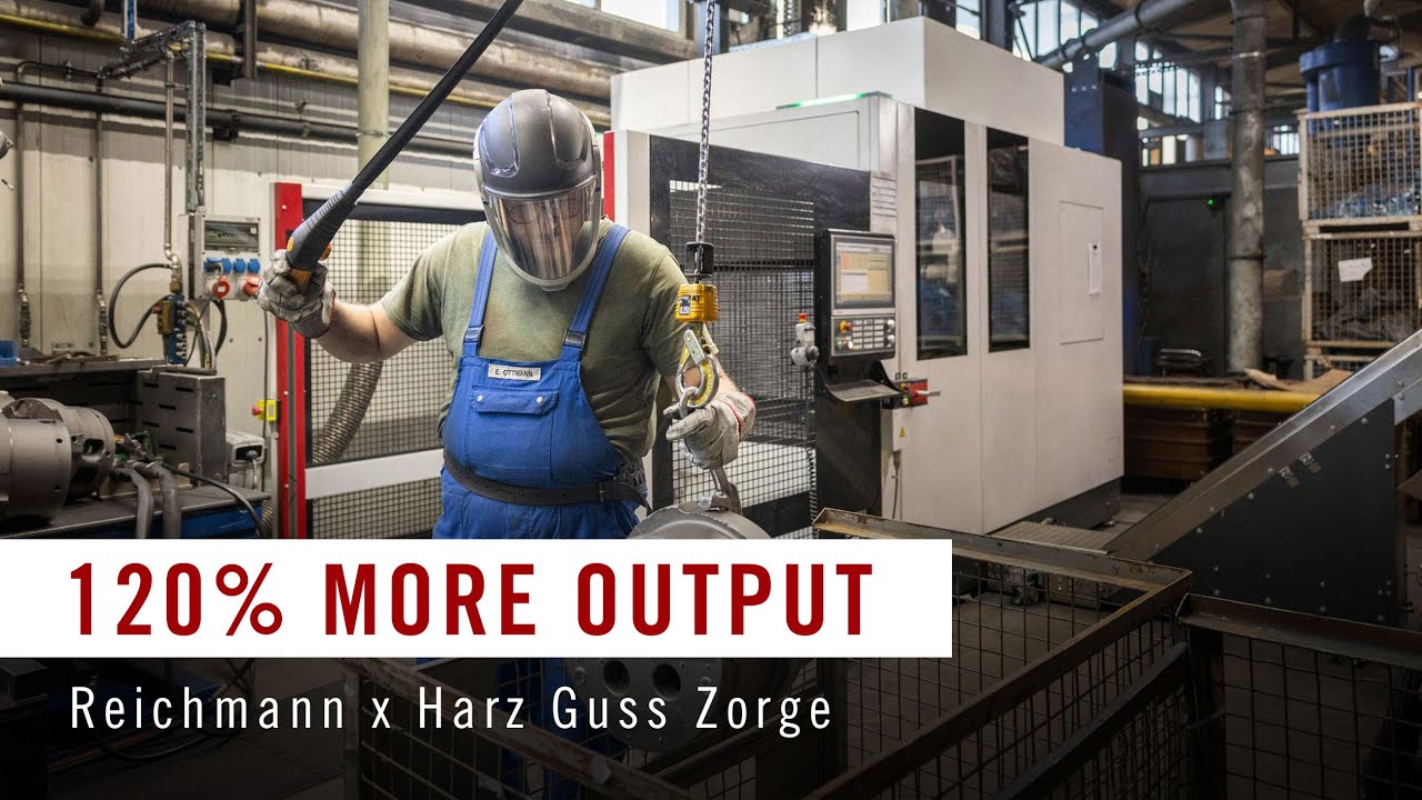 Harz Guss Zorge automates casting cleaning: +120% performance, 80% less physical strain