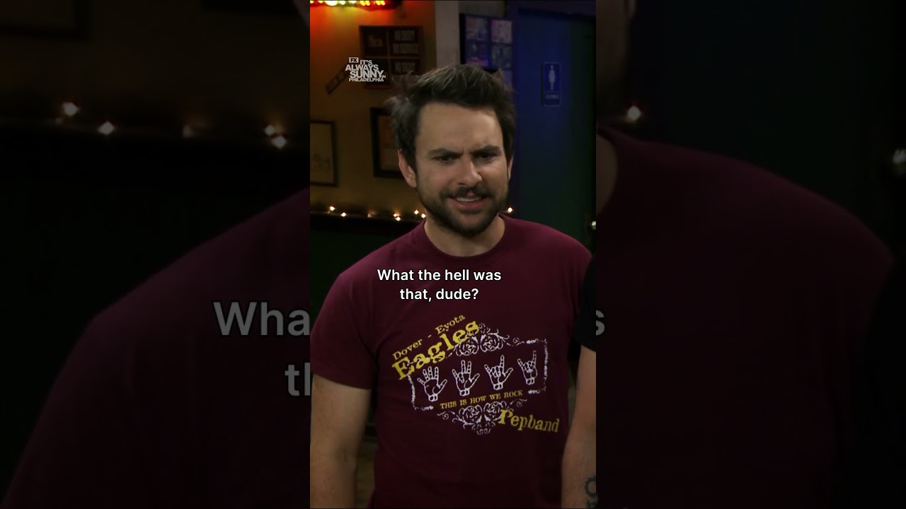Know your audience, Charlie 🙄 #ItsAlwaysSunnyInPhiladelphia