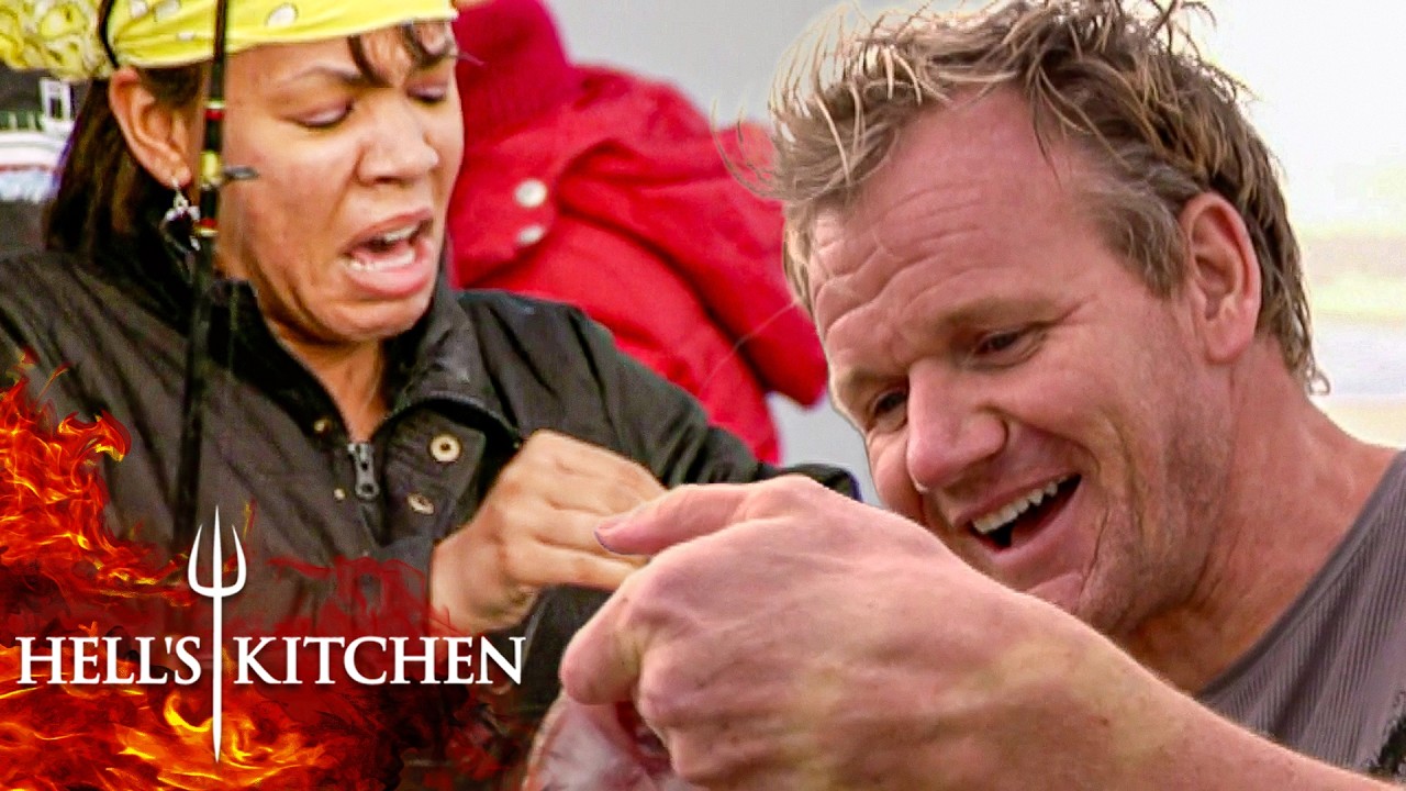 Chef Ramsay Takes the Women Fishing as the Men Face a Brutal Fish Prep Punishment | Hell's Kitchen