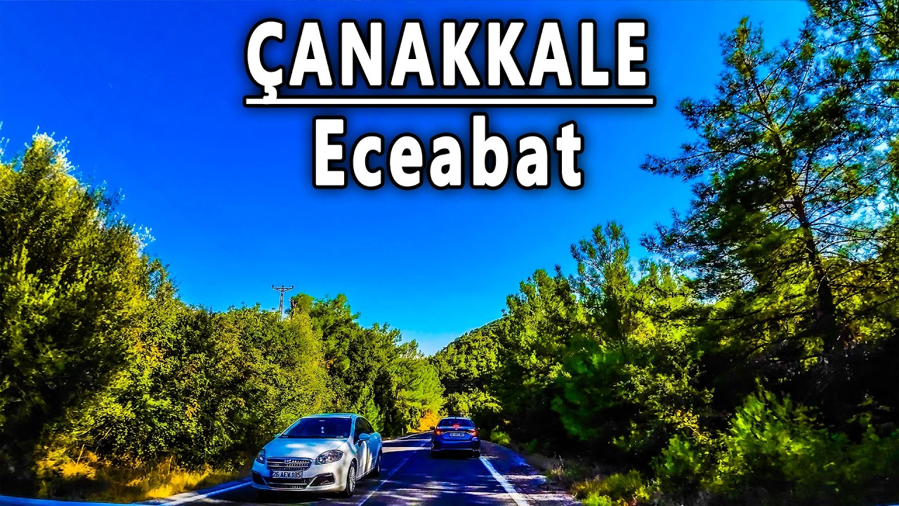 Çanakkale Eceabat Manzaralı Araba Sürüş | 4K Scenic Car Ride