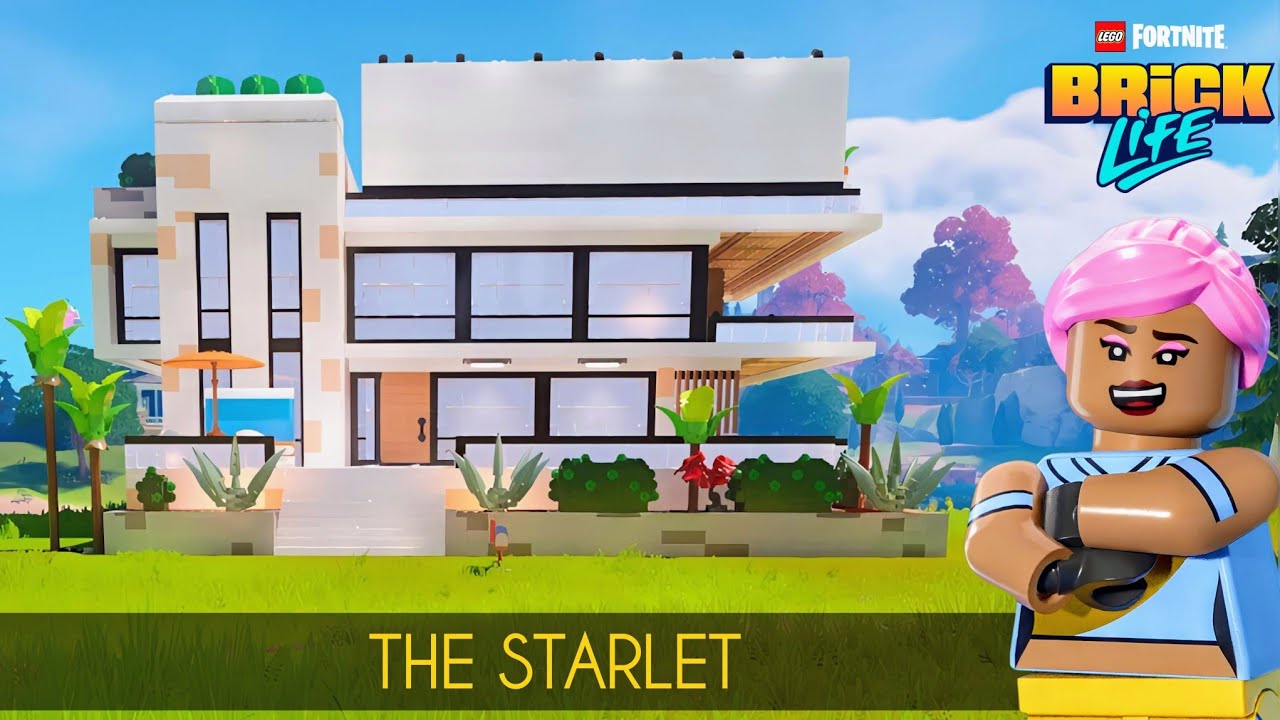 THE STARLET  - Training Facility - House Tour in Lego Fortnite Brick Life