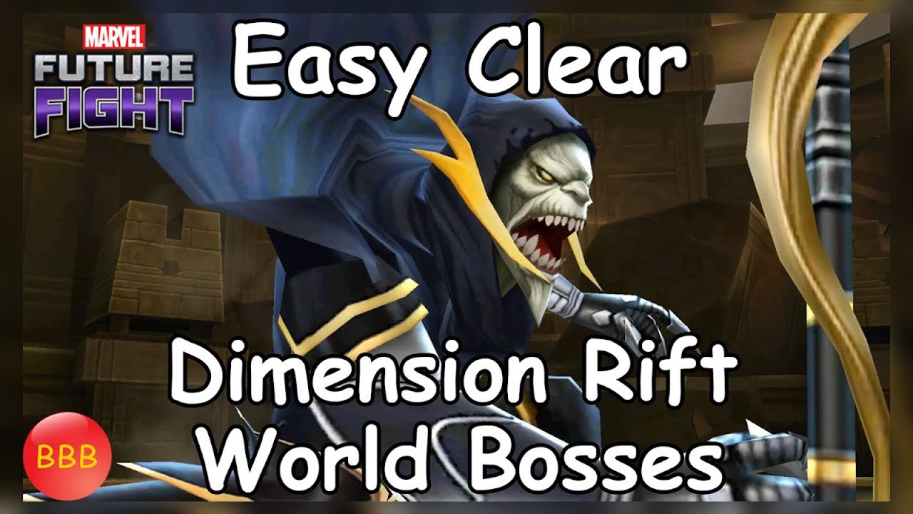 How To Easy Clear Dimension Rift World Bosses - Marvel Future Fight