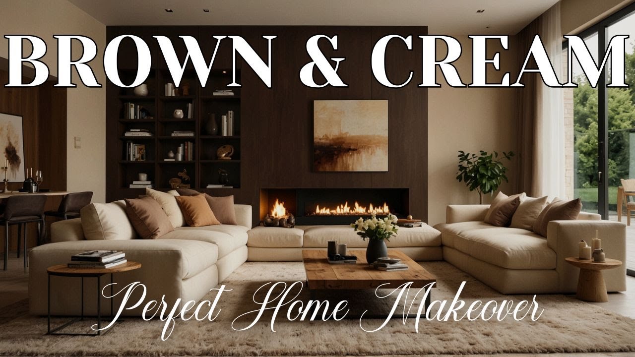 🤎Chic Brown and Cream Living Room Ideas for the Perfect Home Makeover | Cozy & Elegant Styling Tips
