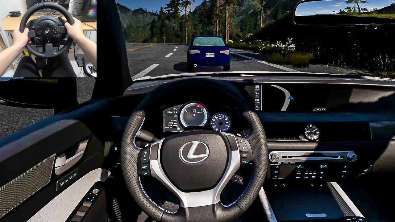 BeamNG Drive - Lexus GS-F [Steering Wheel gameplay]