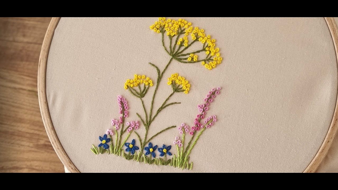 Spring flowers embroidery | Hand embroidery for beginners