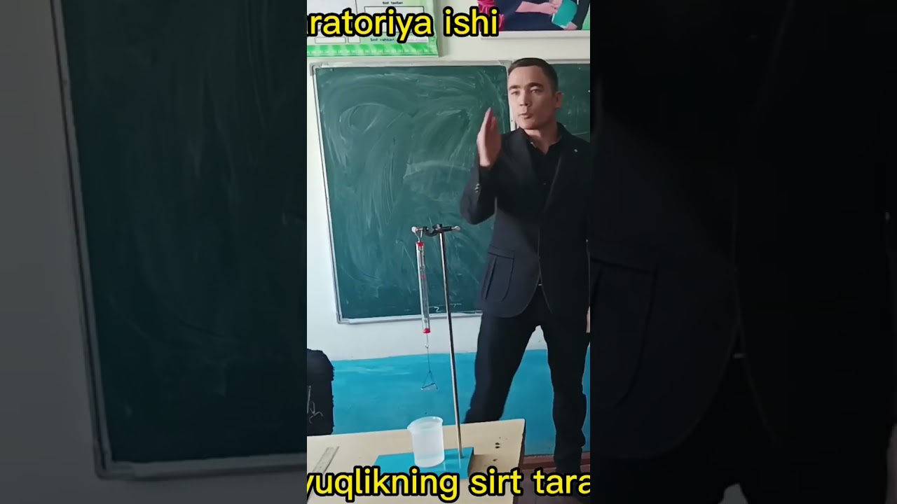 Suyuqlikning sirt taranglik koeffitsiyentini aniqlash