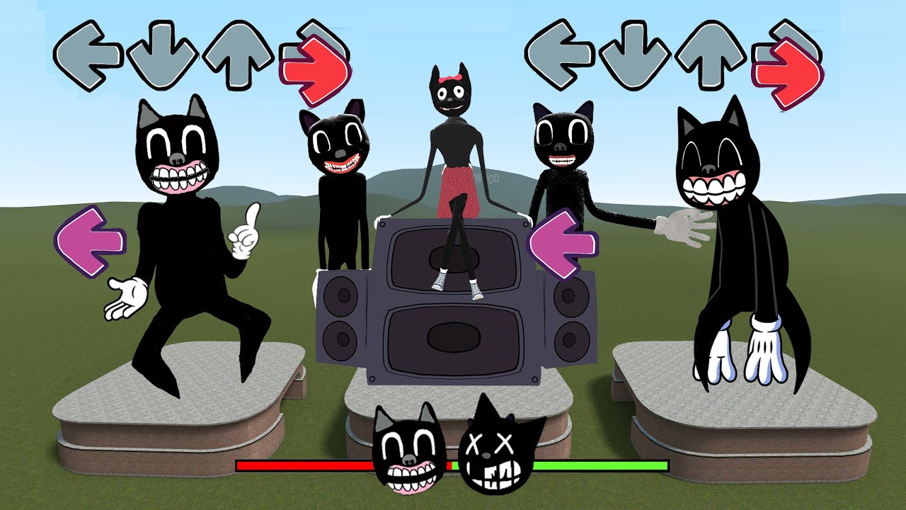 FNF BUT EVERYONE IS CARTOON CAT!! Friday Night Funkin' Mod [FNF GMod Trevor Henderon] Tapliasmy