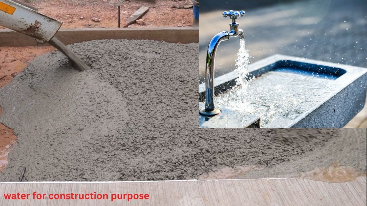 water for construction purpose