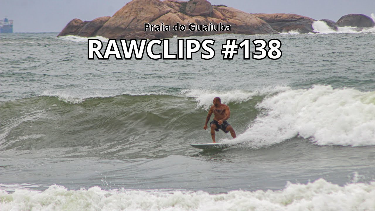 ELAS CHEGARAM SWELL DE SUL - GUARUJA SURF PRAIA DO GUAIUBA  (rawclips) #138