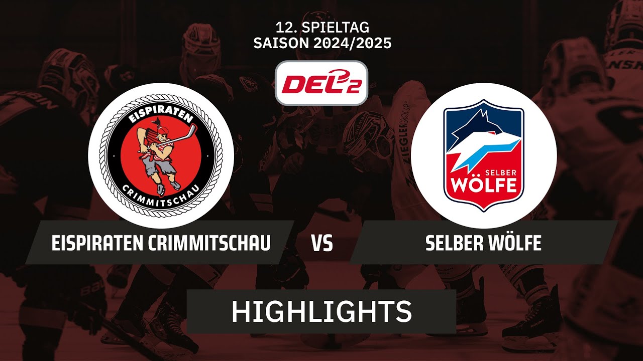 DEL2: Eispiraten Crimmitschau vs. Selber Wölfe | Highlights - 12.Spieltag | SDTV Eishockey