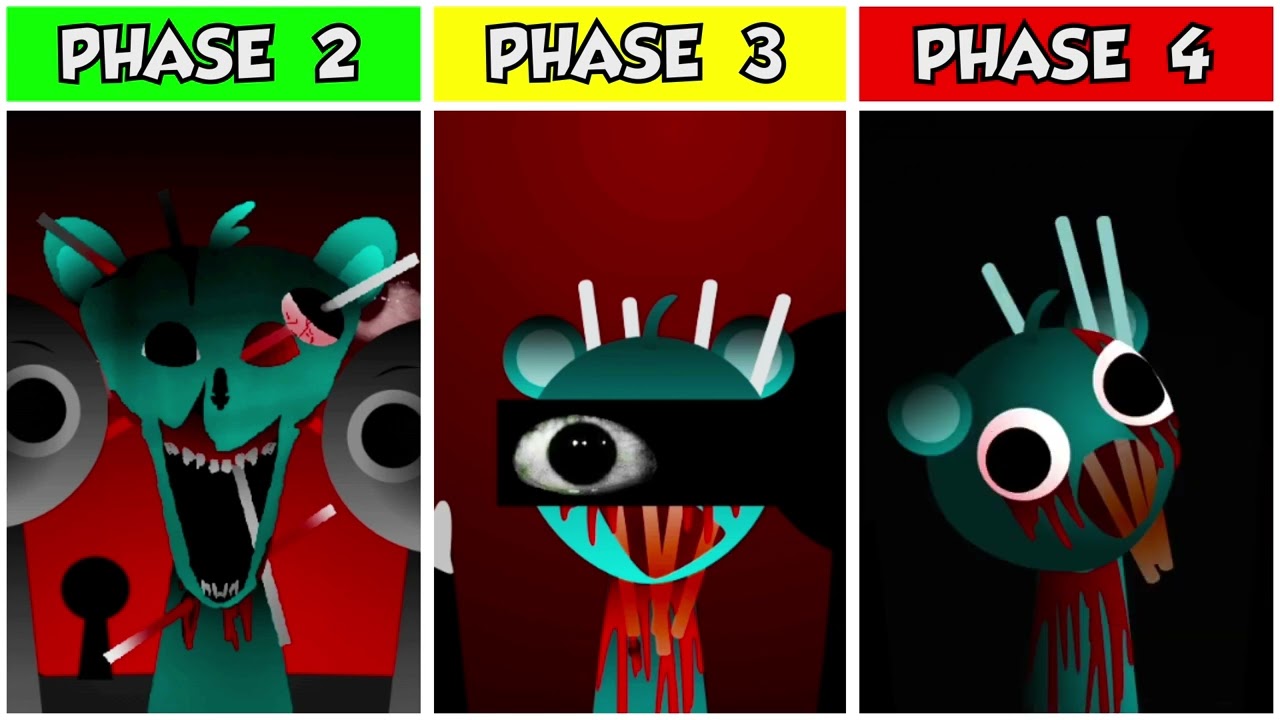 Incredibox Sprunki Phase 2 vs 3 vs 4