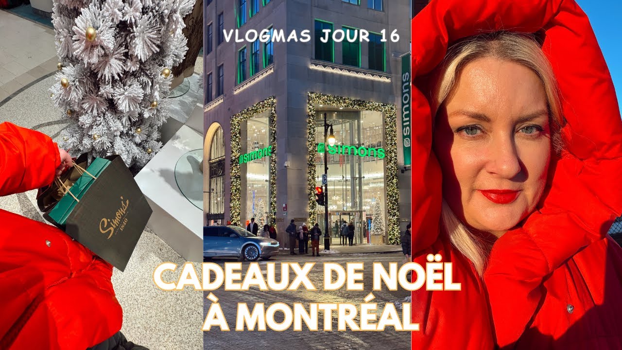 CHASSE AUX CADEAUX DE NOËL AU CENTRE-VILLE DE MONTREAL ILLUMINÉ  - VLOGMAS 16
