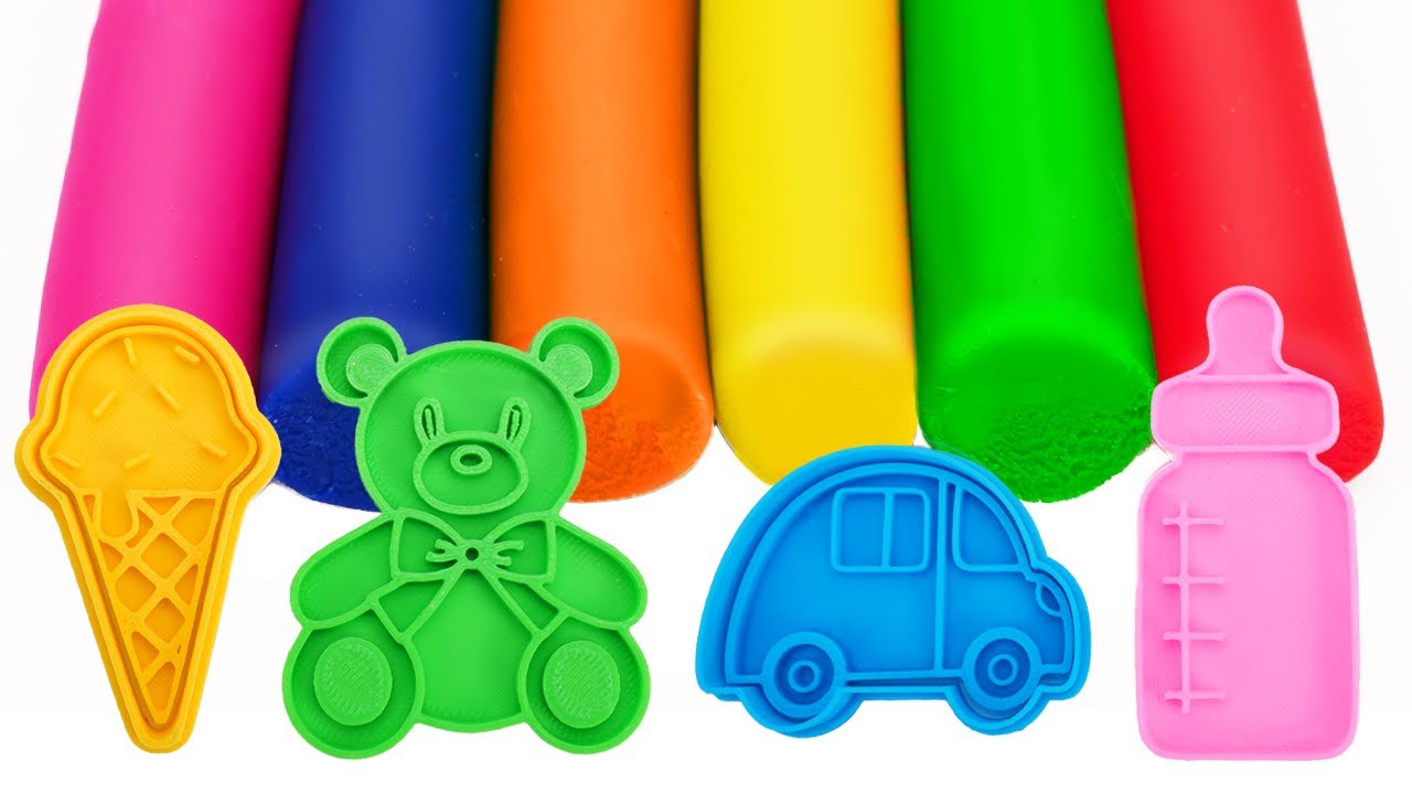 Best Learning Shapes & Colors with Play Doh Molds | Preschool Learning Video for Kids & Toddler