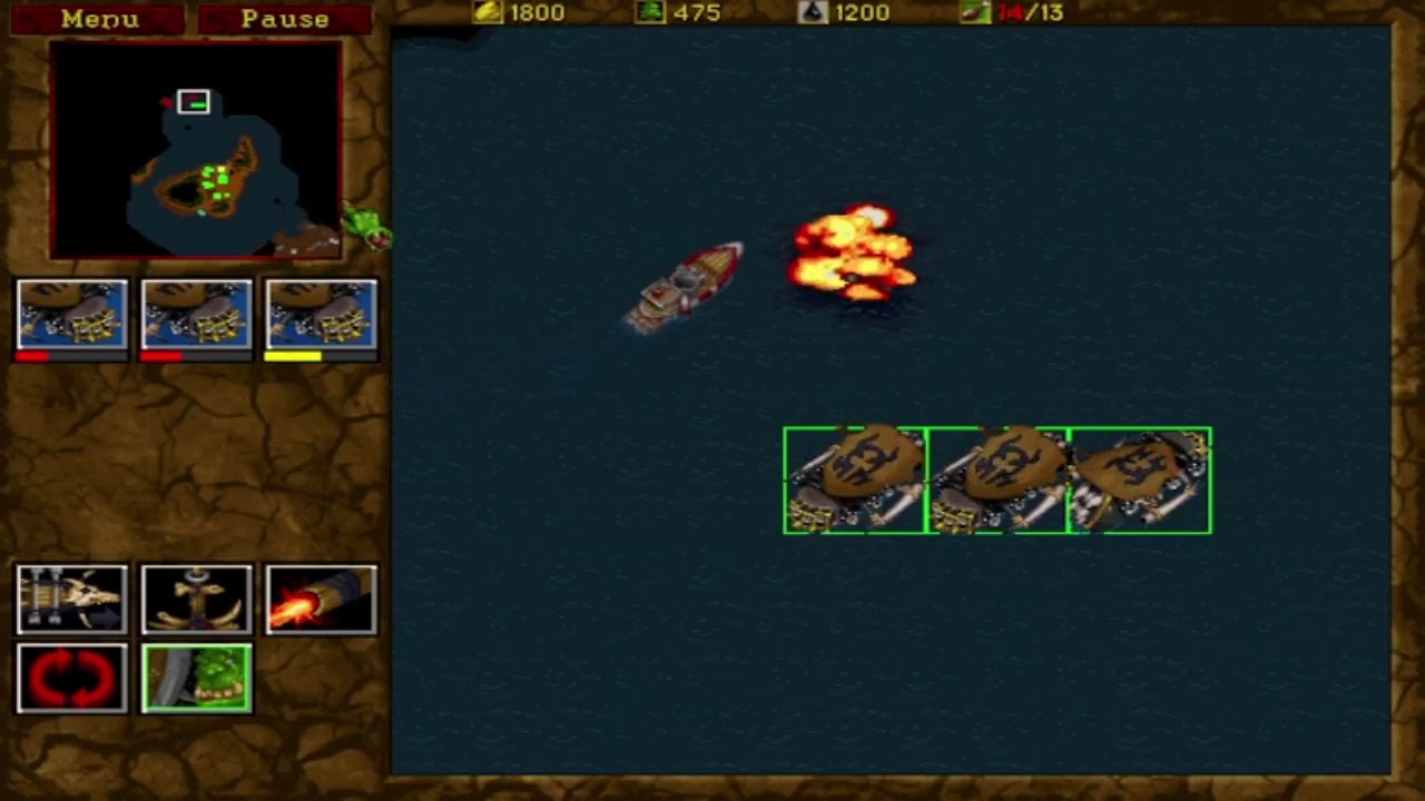 Warcraft 2 - Tides of Darkness - Orc Campaing Map 07