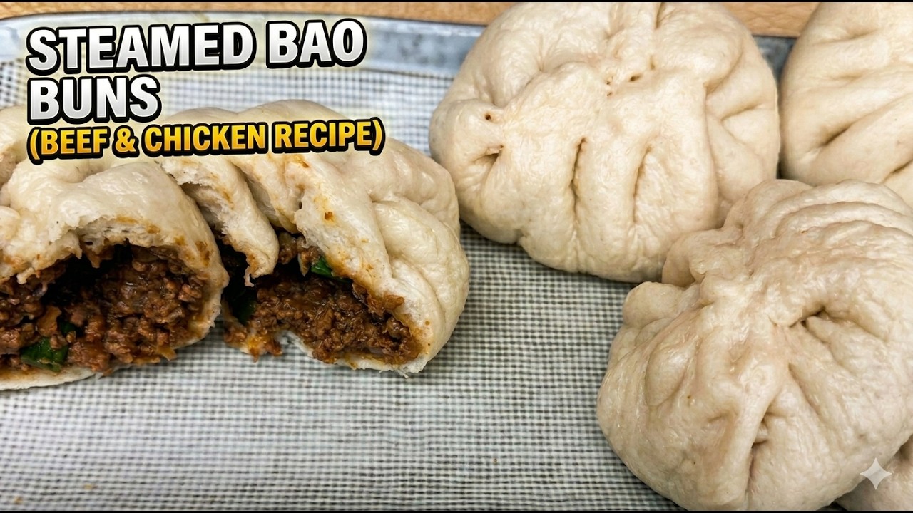 Steamed Bao Buns (Beef/Chicken)