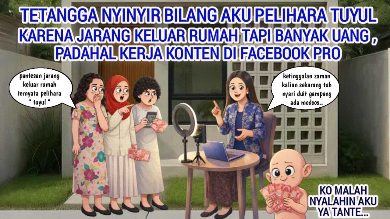 TETANGGA  JULID AKU PELIHARA TUYUL KARENA JARANG KELUAR TAPI BANYAK UANG, PADAHAL KERJA  DI FB PRO