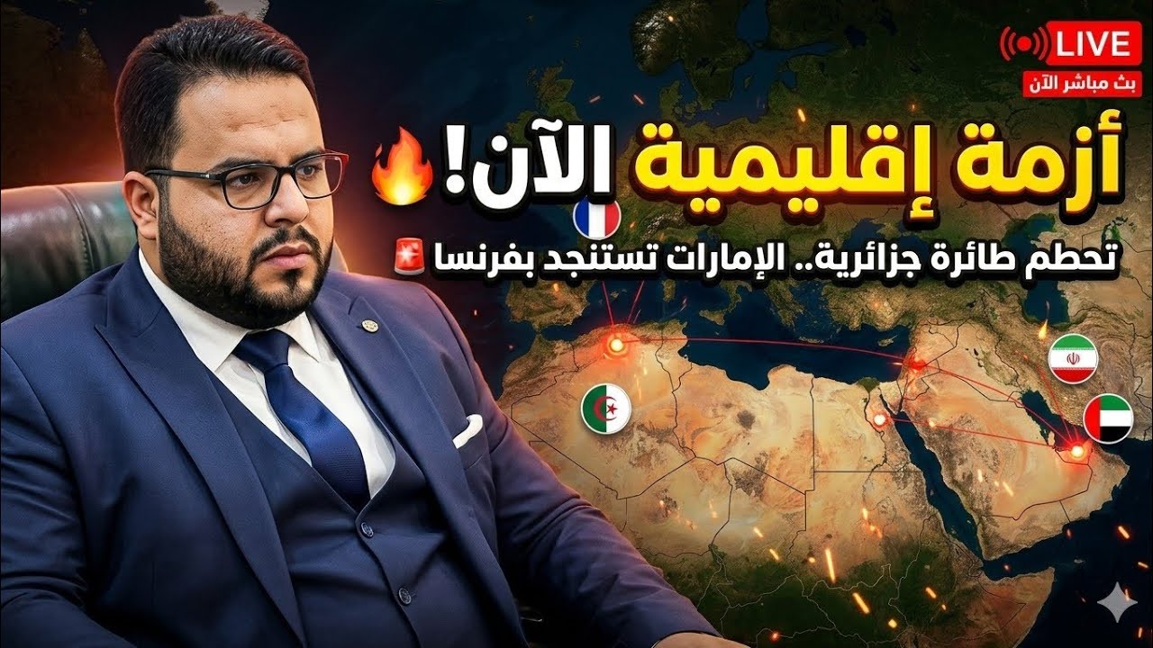 “الإمارات تستنجد بفرنسا.. طائرة جزائرية تتحطم.. وحفيظ دراجي يختفي من بي إن سبورت! ⚡🔥🚨”