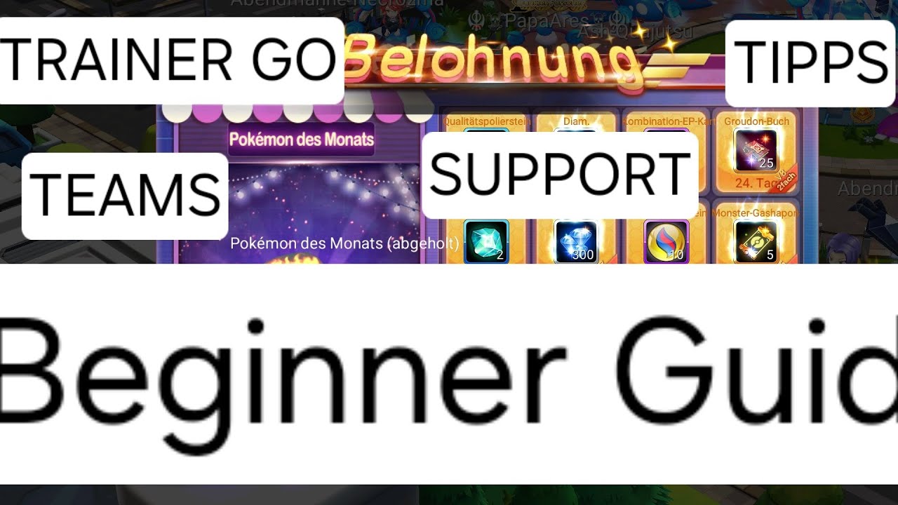 BIGINNER GUIDE - TRAINER GO / POWERFULL TRAINER / DER STÄRKSTE TRAINER