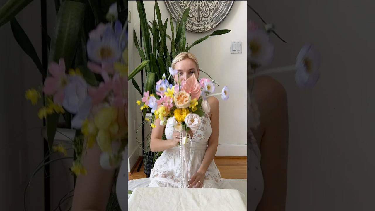 DIY bridal bouquet | artificial flowers