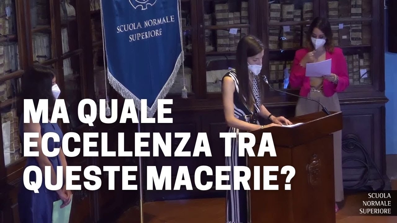 Discorso delle Rappresentati di Allieve e Allievi della Scuola Normale Superiore di Pisa