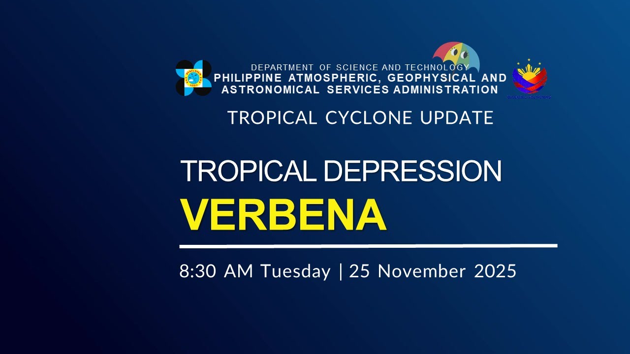 Press Briefing : Tropical Depression Verbena issued at 8:30 AM | November 25, 2025 - Tuesday
