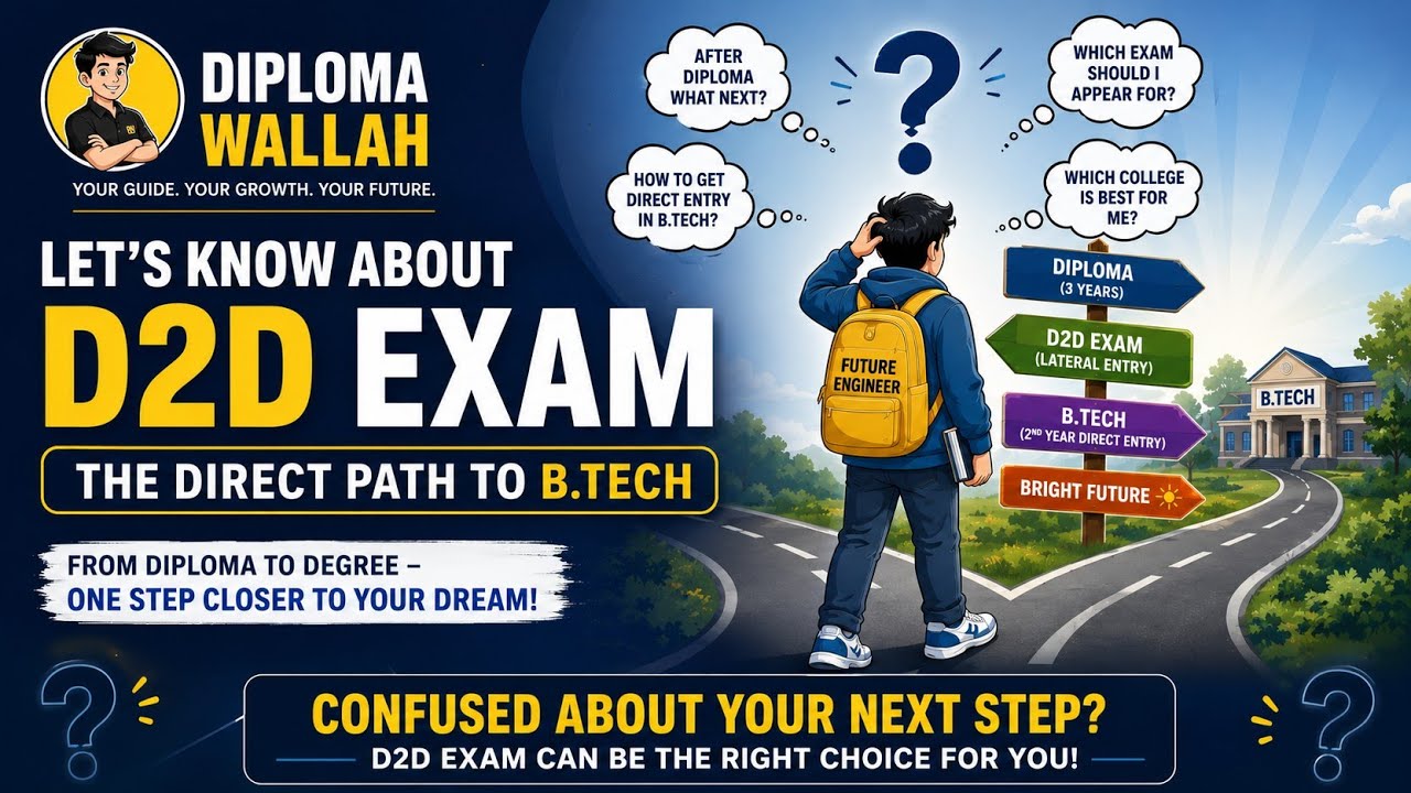D2D Exam 2027 | Syllabus, Pattern, Eligibility, Colleges & Fees | Diploma Wallah