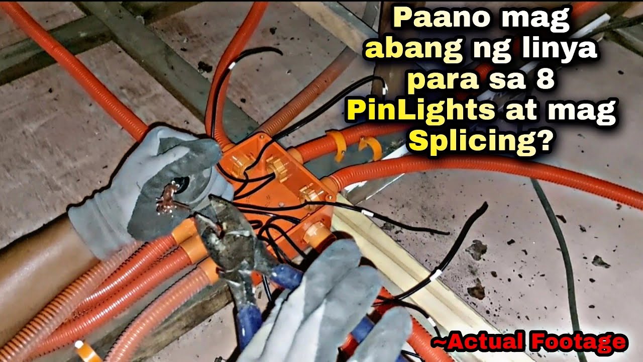 Paano mag abang ng linya para sa 8 PinLights at mag Splicing? | Actual Footage |Part1