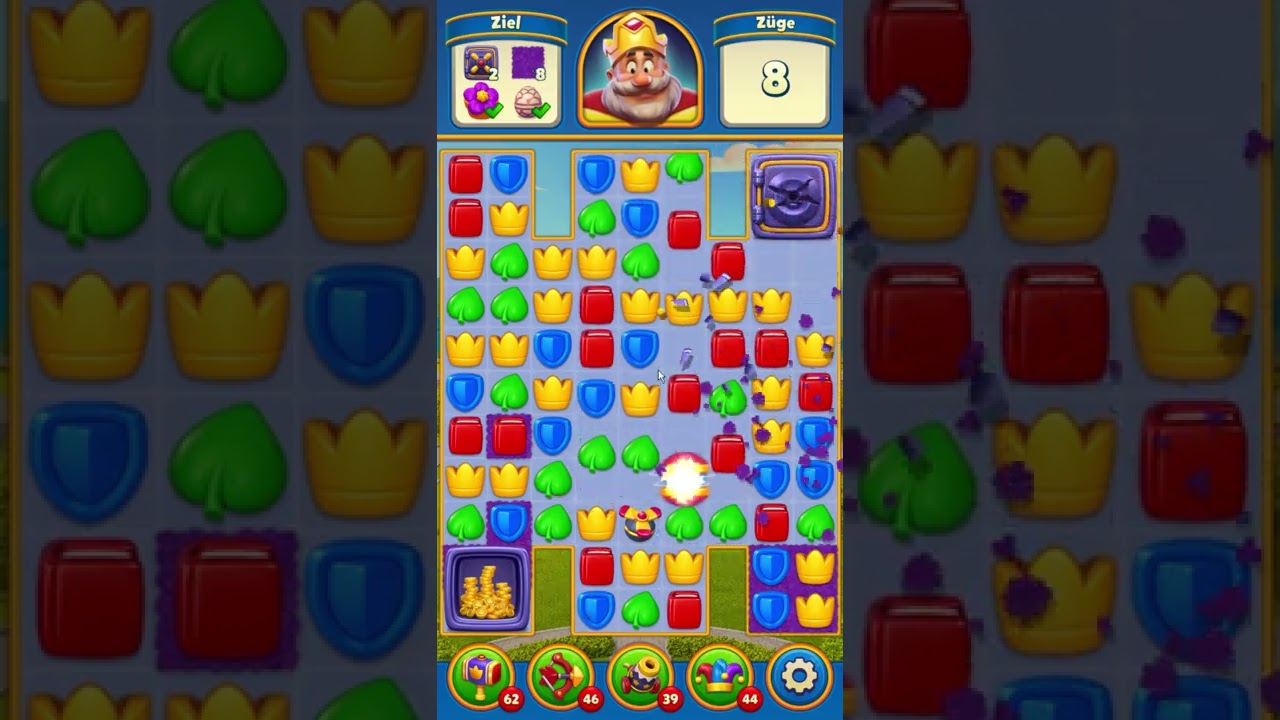 Royal Match Level 444 [Gameplay] [normal speed | optimized for smartphones]