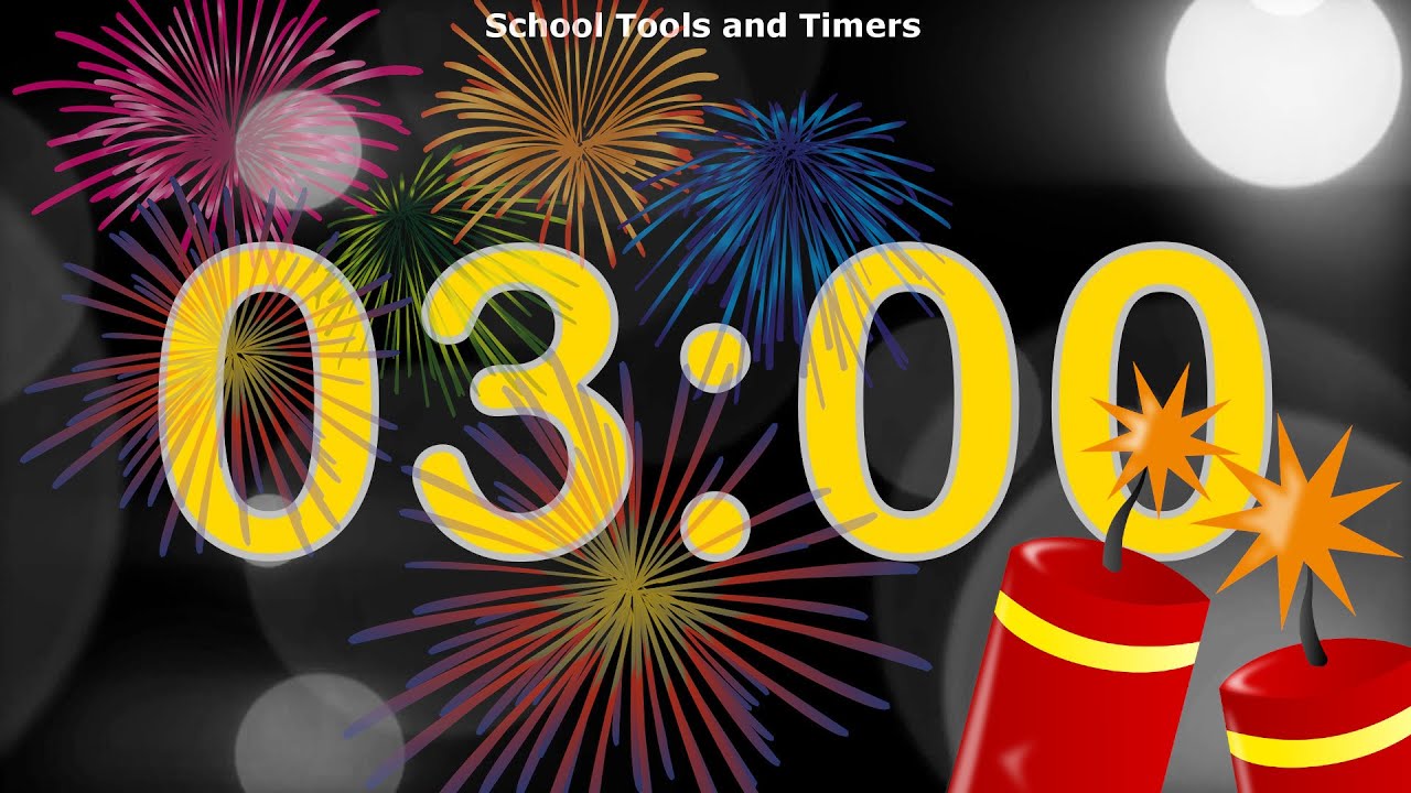 3 Minute Countdown Timer - New Year's Eve! 🎉🧨✨