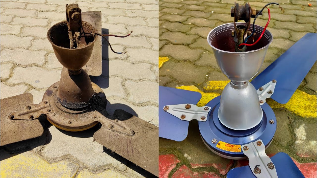 Restoration of a 21years Old dusted ceiling fan | Restoration video