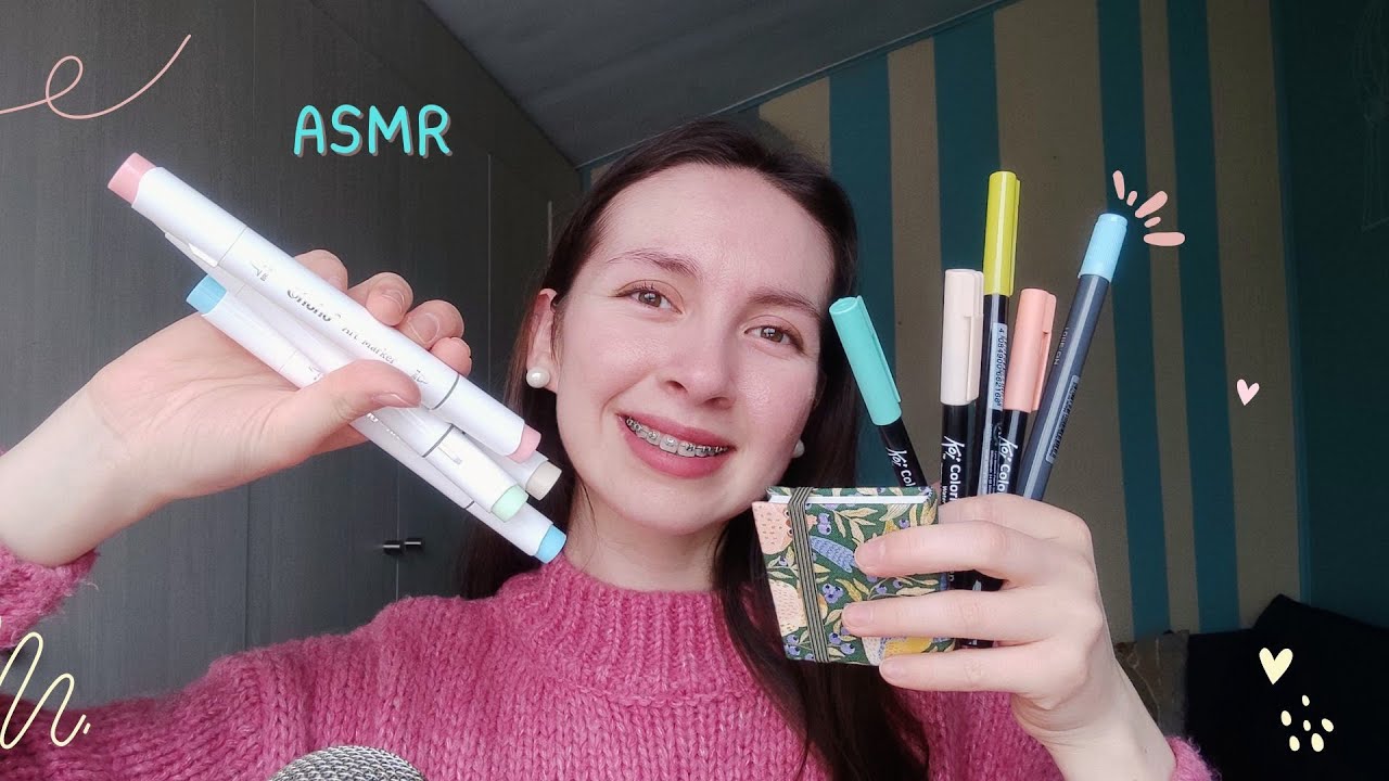 Te muestro mis materiales de dibujo ✨ | ASMR