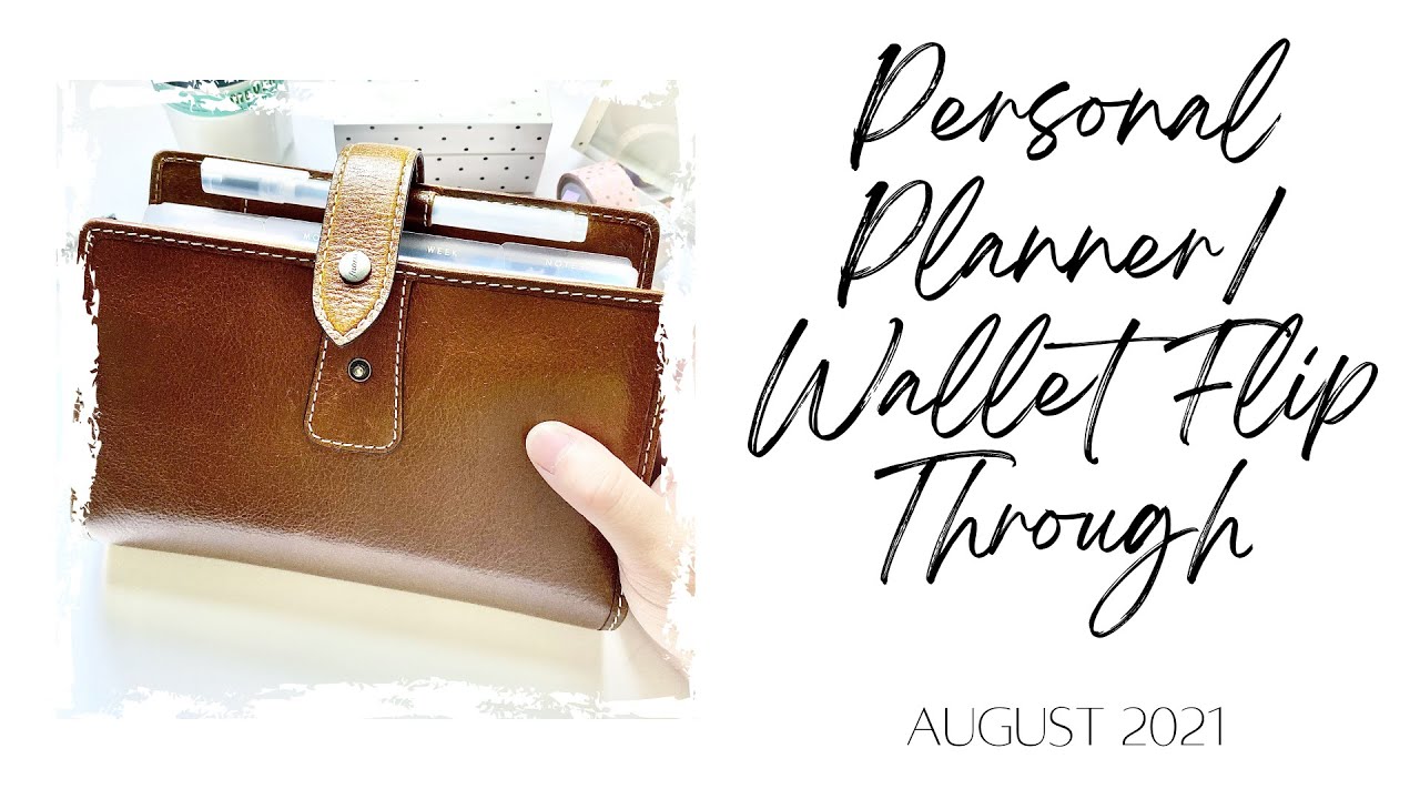 Personal Planner/Wallet Flip Through | August 2021 | Filofax Malden
