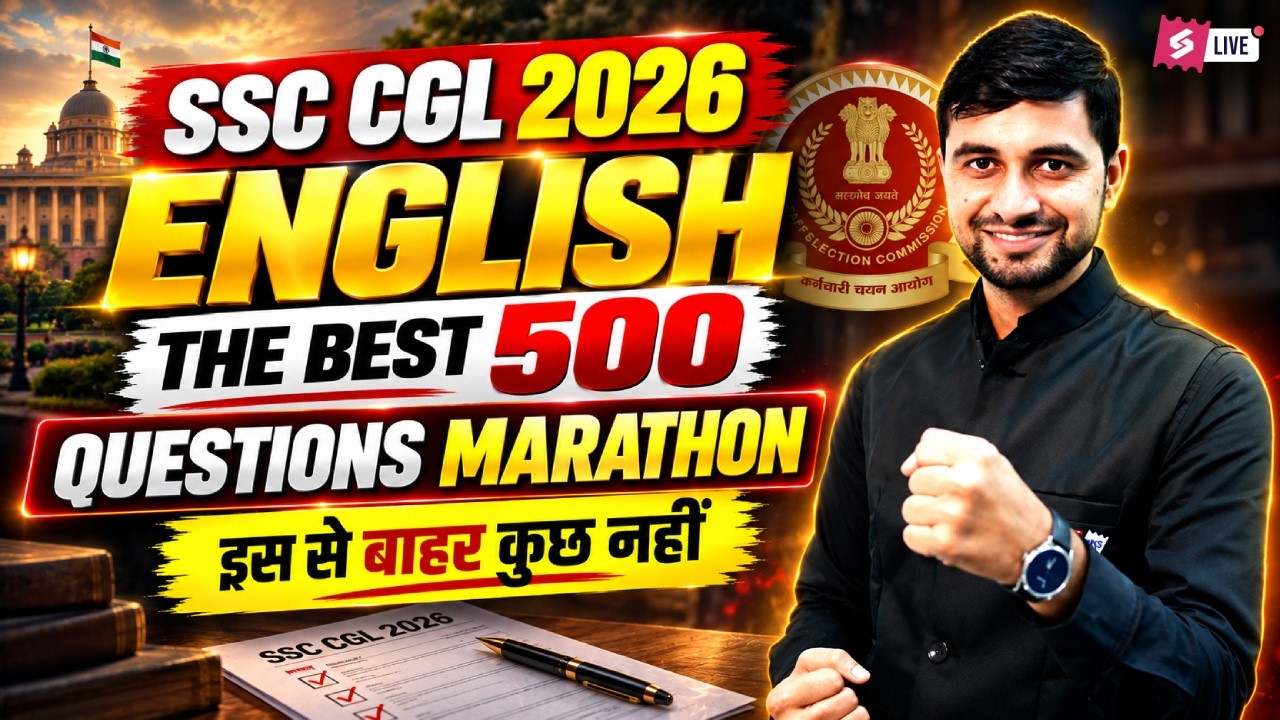 SSC CGL 2026 | SSC CGL English Marathon | English Marathon for SSC CGL 2026 | English by Shanu Sir