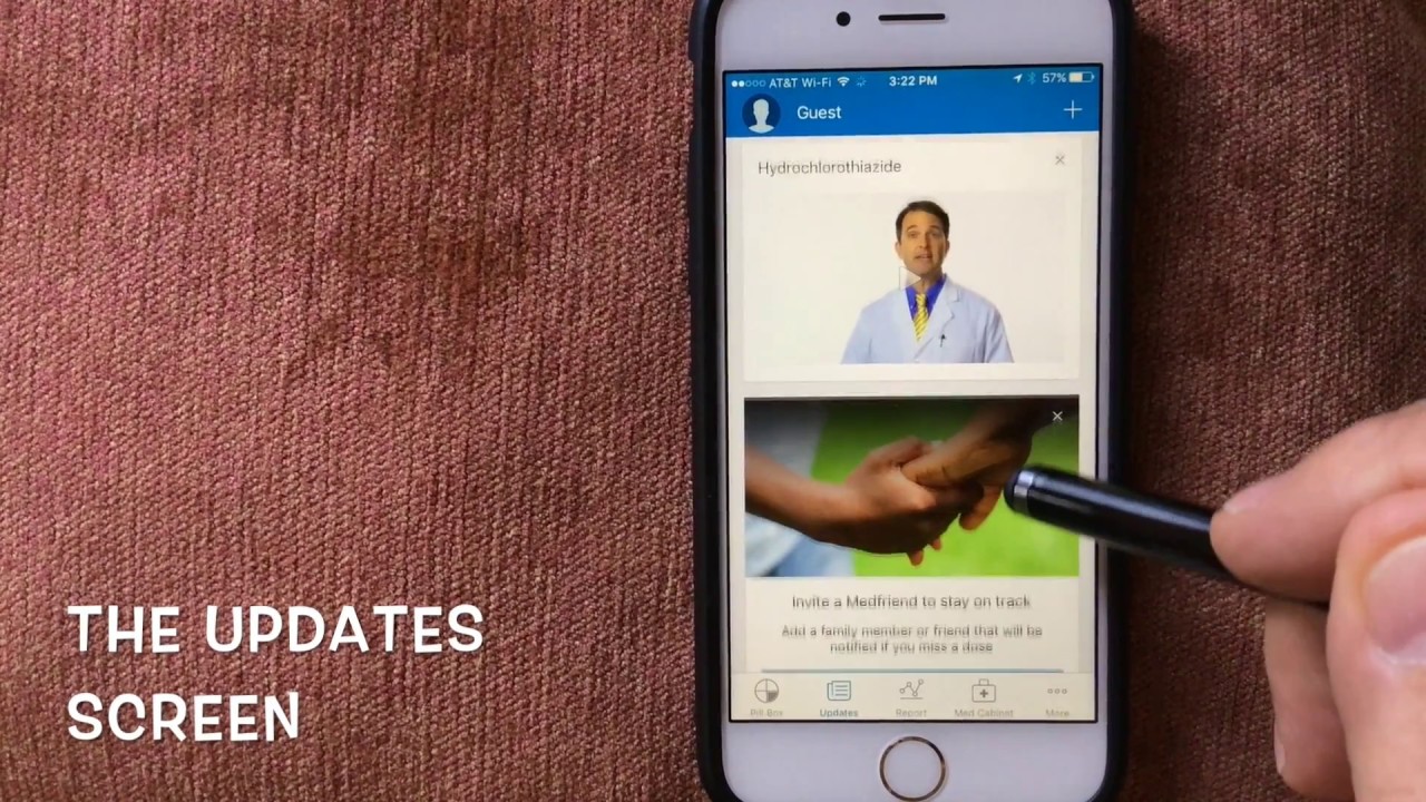 Medisafe How To: The Updates Screen