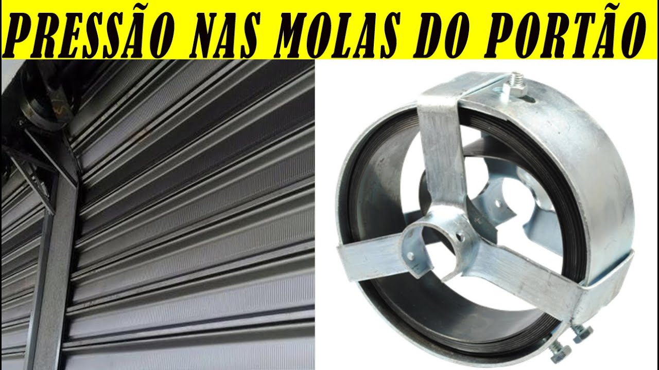COMO DAR PRESSÃO EM MOLA DE PORTÃO DE AÇO JOSE ROCHA PARTE 2