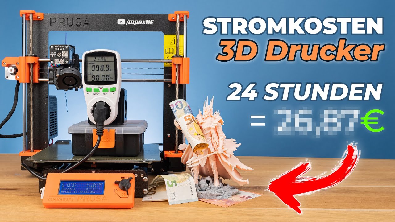 3D DRUCK STROMKOSTEN | 5 Drucker im Vergleich! (Stromverbrauch 2022)
